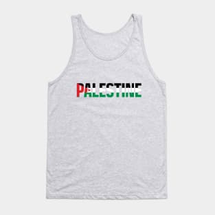 Free Palestine with Palestinian Freedom Flag Solidarity Design Tank Top